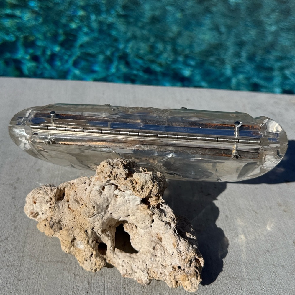 Vintage Clear Lucite Purse/Clutch Handbag - Picture 14 of 16